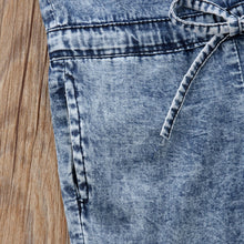 Laden Sie das Bild in den Galerie-Viewer, Süsse Jeans-Overall für Mädchen
